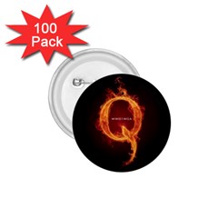 Qanon Letter Q Fire Effect Wwgowga Wwg1wga 1 75  Buttons (100 Pack)  by snek