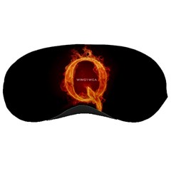 Qanon Letter Q Fire Effect Wwgowga Wwg1wga Sleeping Masks by snek