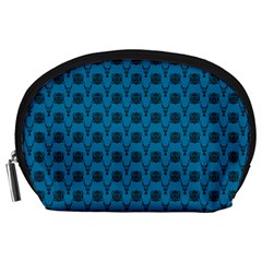 Lion Vs Gazelle Damask Pattern Accessory Pouch (large) by emilyzragz