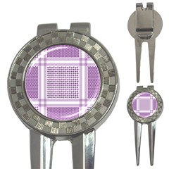 Purple Geometric Headdress 3-in-1 Golf Divots by Mariart