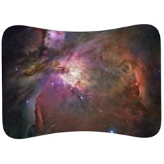 Orion Nebula Star Formation Orange Pink Brown Pastel Constellation Astronomy Velour Seat Head Rest Cushion by genx