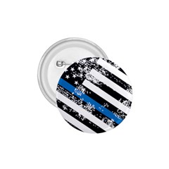 Usa Flag The Thin Blue Line I Back The Blue Usa Flag Grunge On White Background 1 75  Buttons by snek