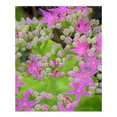 Hot Pink Succulent Sedum With Fleshy Green Leaves Shower Curtain 60  X 72  (medium)  by myrubiogarden