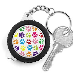 Paw Print Paw Prints Background Measuring Tape by Wegoenart