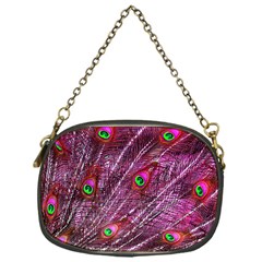 Peacock Feathers Color Plumage Chain Purse (one Side) by Wegoenart