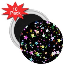 Wallpaper Star Advent Christmas 2 25  Magnets (10 Pack)  by Wegoenart