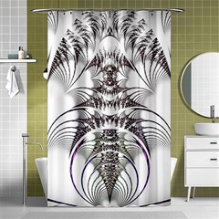 Fractal Delicate Intricate Shower Curtain 48  X 72  (small)  by Wegoenart