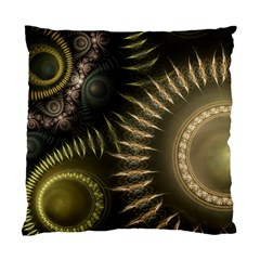 Fractal Steampunk Gears Fantasy Standard Cushion Case (one Side) by Wegoenart