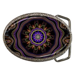 Fractal Vintage Colorful Decorative Belt Buckles by Wegoenart