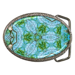 Forest Kaleidoscope Pattern Belt Buckles by Wegoenart