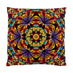 Flowers Kaleidoscope Art Pattern Standard Cushion Case (one Side) by Wegoenart