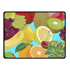 Fruit Picture Drawing Illustration Fleece Blanket (small) by Wegoenart