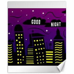 City Architecture Night Skyscraper Canvas 16  X 20  by Wegoenart