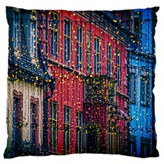 Lichterkette Christmas Decorations Large Flano Cushion Case (two Sides) by Wegoenart