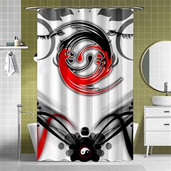 Abstract Fractal Digital Art Shower Curtain 48  X 72  (small)  by Wegoenart