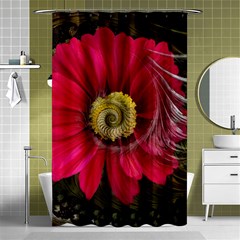 Fantasy Flower Fractal Blossom Shower Curtain 48  X 72  (small)  by Wegoenart