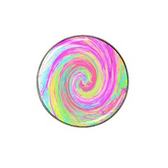 Groovy Abstract Pink And Blue Liquid Swirl Painting Hat Clip Ball Marker (10 Pack) by myrubiogarden