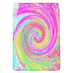 Groovy Abstract Pink And Blue Liquid Swirl Painting Removable Flap Cover (l) by myrubiogarden
