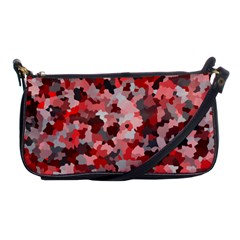 Black Red  Shoulder Clutch Bag by artifiart