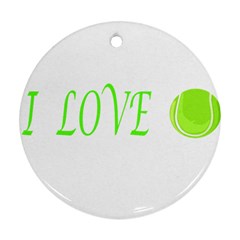 I Lovetennis Ornament (round) by Greencreations