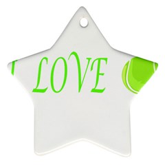 I Lovetennis Ornament (star) by Greencreations