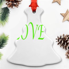 I Lovetennis Ornament (christmas Tree)  by Greencreations