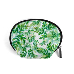 Leaves Green Pattern Nature Plant Accessory Pouch (small) by Pakrebo