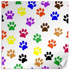 Pawprints Paw Prints Paw Animal Canvas 20  X 20  by Pakrebo