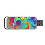 Fractal Art Psychedelic Fantasy Portable USB Flash (Two Sides) Front