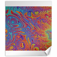 Fractal Psychedelic Fantasy Surreal Canvas 8  X 10  by Pakrebo