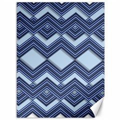 Textile Texture Fabric Zigzag Blue Canvas 36  X 48  by Pakrebo