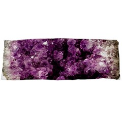 Amethyst Purple Violet Geode Slice Body Pillow Case Dakimakura (two Sides) by genx