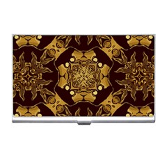 Gold Black Book Cover Ornate Business Card Holder by Pakrebo