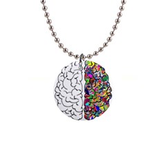 Brain Mind A I Ai Anatomy 1  Button Necklace by Pakrebo