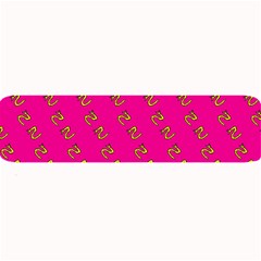 No Step On Snek Pattern Pink Background Meme Large Bar Mat by snek