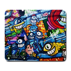 Graffiti Urban Colorful Graffiti Cartoon Fish Large Mousepads by genx