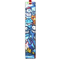 Graffiti Urban Colorful Graffiti Cartoon Fish Large Book Marks by genx