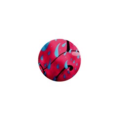 Graffiti Watermelon Pink With Light Blue Drops Retro 1  Mini Magnets by genx