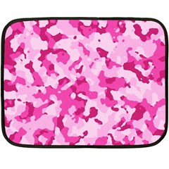 Standard Pink Camouflage Army Military Girl Funny Pattern Fleece Blanket (mini) by snek