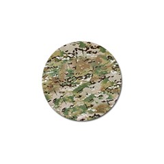 Wood Camouflage Military Army Green Khaki Pattern Golf Ball Marker (4 Pack) by snek