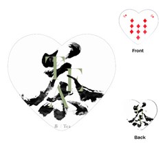 Tea Calligraphy Playing Cards (heart) by EMWdesign