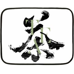 Tea Calligraphy Fleece Blanket (mini) by EMWdesign