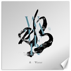 Water Calligraphy  Canvas 12  X 12  by EMWdesign