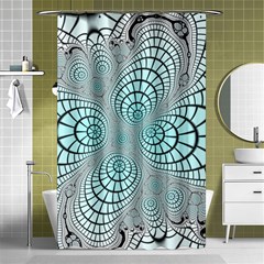 Digital Art Fractal Abstract Shower Curtain 48  X 72  (small)  by Pakrebo