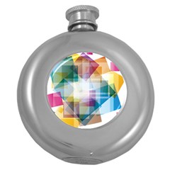 Abstract Background Round Hip Flask (5 Oz) by Mariart