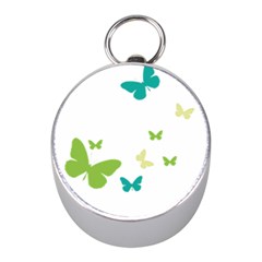 Butterfly Mini Silver Compasses by Mariart