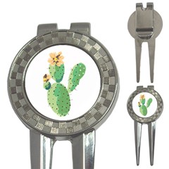 Cactaceae Thorns Spines Prickles 3-in-1 Golf Divots by Mariart