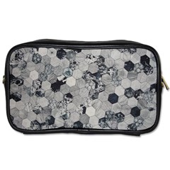 Grayscale Tiles Toiletries Bag (two Sides) by WensdaiAmbrose