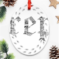 Taylor Swift Ornament (oval Filigree) by taylorswift