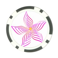 Petal Flower Poker Chip Card Guard by Mariart